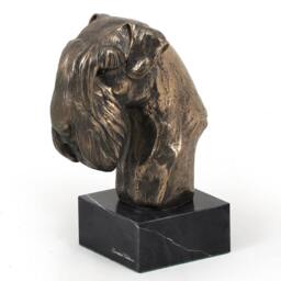Schnauzer - Uncropped, Dog Marble Statue, Limited Edition, Artdog. Made Of Cold Cast Bronze. Perfect Gift. Limited Edition - thumbnail 3