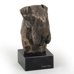 Schnauzer - Uncropped, Dog Marble Statue, Limited Edition, Artdog. Made Of Cold Cast Bronze. Perfect Gift. Limited Edition