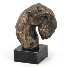 Schnauzer - Uncropped, Dog Marble Statue, Limited Edition, Artdog. Made Of Cold Cast Bronze. Perfect Gift. Limited Edition - thumbnail 2