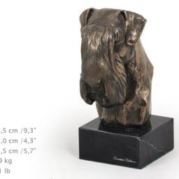 Schnauzer - Uncropped, Dog Marble Statue, Limited Edition, Artdog. Made Of Cold Cast Bronze. Perfect Gift. Limited Edition - thumbnail 4