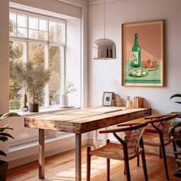 Soju Bottle Poster, Korean Still Life Print, Kitchen Wall Art - thumbnail 4