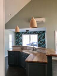 "Handwoven Rattan Basket Pendant Light, Rustic Island Lighting - W11"" X H15.7" - thumbnail 1
