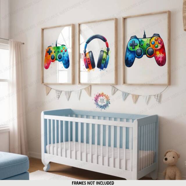 Set Of 3 Gaming Posters - Gamer Wall Art - Teen Room Prints Boys Bedroom Decor Video Game Print Kids Artwork Gift For Boy Gifts - image 1