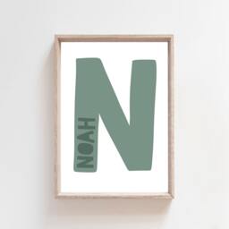 Set Of 3 Boys Nursery Prints, Wall Art, Personalised, Bedroom Playroom Decor - thumbnail 3