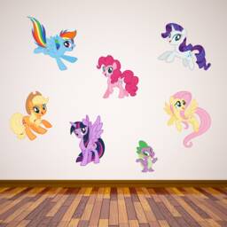 My Little Pony - Wall Sticker Set Decal Art Vinyl Mural Kids Gift Bedroom - thumbnail 1
