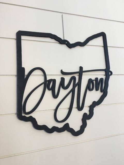 Custom City/state Laser Cut Wall Hanging - image 1