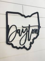 Custom City/state Laser Cut Wall Hanging - thumbnail 1