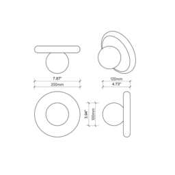 Calacatta Viola Marble Wall Sconce, Modern Minimalist Handmade Lamp, Marlowe Juno 20 - thumbnail 4