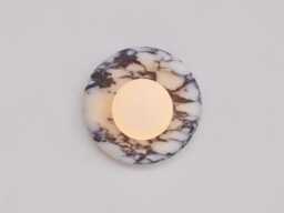 Marlowe Juno Calacatta Viola 20, Marble Wall Sconce, Modern Minimalist Handmade Lamp - thumbnail 1