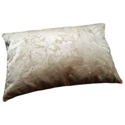 Lumbar Throw Pillow Ivory & Gold Silk Brocade Rubelli Fabric Dorian Gray Pattern Cushion Cover - Made in Italy - thumbnail 3