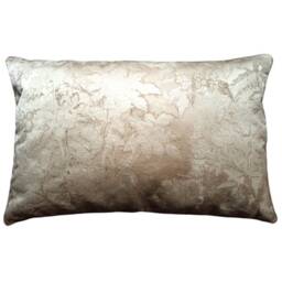 Lumbar Throw Pillow Ivory & Gold Silk Brocade Rubelli Fabric Dorian Gray Pattern Cushion Cover - Made in Italy
