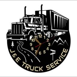 Semi Truck Wall Clock Lorry, Trucker, Trailer Driver, 13 Or 18 Inch - thumbnail 3