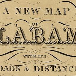 Alabama Map Antique Of Restoration Decorator Style Map Large Old Wall Home Decor Office Art Print - thumbnail 2