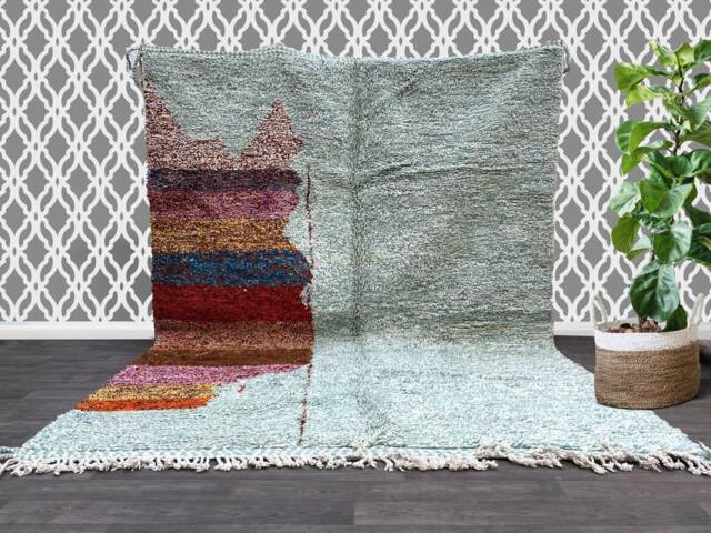 Custom Berber Moroccan Rug, Beni Ourain Carpet, All Wool Rug, Azilal Rug, Vintage Area Rug, Floor Boho Rug , Old Hand-Knotted Rug - image 1