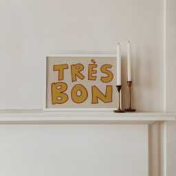 Tr??s Bon Unframed Print - Very Good Poster Colourful Art Happy Cute Wall Decor Housewarming Gifts Kitchen Prints Living Room - thumbnail 3