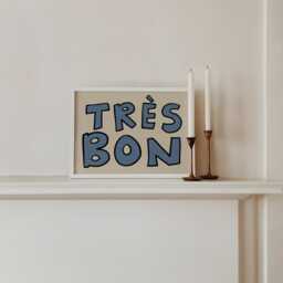 Tr??s Bon Unframed Print - Very Good Poster Colourful Art Happy Cute Wall Decor Housewarming Gifts Kitchen Prints Living Room - thumbnail 2