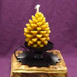 "Pure Beeswax Candle ""Pine Cone" - thumbnail 4