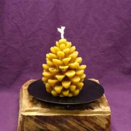 "Pure Beeswax Candle ""Pine Cone" - thumbnail 2