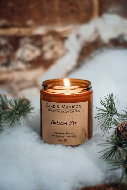 Balsam Fir Soy Candle - Christmas Holiday Scent - image 1