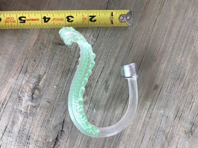 Leaf, Replacement Part Or Spare in Murano Blown Glass, Light Green Color, For Chandeliers By Venini, Mazzega, Maria Theresa, Toso - image 1