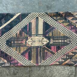 Vintage Handmade Tribal White Thai Textile Silk Cotton Pillow Cover in The Central Of Vietnam - thumbnail 4
