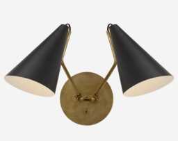 Italian Clemente Double Cone Wall Sconce- Elegant Style Light- Stilnvo Light Fixture - thumbnail 1