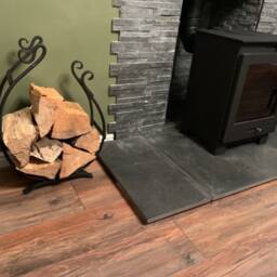 Log Basket Dragon Or Scroll Design Blacksmith Made - thumbnail 2