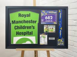 Leeds Marathon 2024 Medal Display Frame Bib, T-Shirt & Photo - thumbnail 1