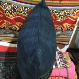 Vintage Handmade Tribal Blackhmong Embroidered Cotton Pillow Cover - thumbnail 3