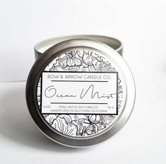 Ocean Mist Soy Candle 4 Oz Sea Salt Scented Tin - image 1