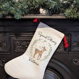 Personalised Christmas Stocking, Name Custom Family Children's Stockings, Holiday Stockings - thumbnail 3