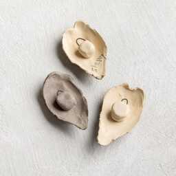 Set Of 3 Handmade Ceramic Pod Wall Art Modern 3D Decor - thumbnail 4