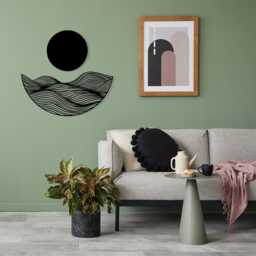 Metal Wall Art, Ocean Wave Sunset Decor, Minimalist Sea Scene, Modern Coastal Gift - thumbnail 2