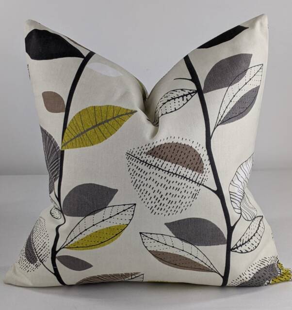 Autumn Leaves Cushion Cover, Throw Pillow, Prestigious Textiles Cotton Fabric, Pillow Cover Case Zip Closure - image 1