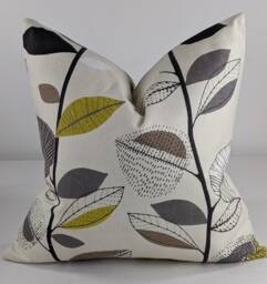 Autumn Leaves Cushion Cover, Throw Pillow, Prestigious Textiles Cotton Fabric, Pillow Cover Case Zip Closure - thumbnail 1