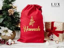 Personalised Santa Sacks Extra Large Red - Christmas Stocking For Custom Xmas Gift, Stockings