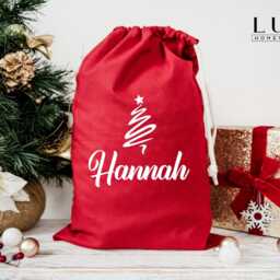 Personalised Santa Sacks Extra Large Red - Christmas Stocking For Custom Xmas Gift, Stockings - thumbnail 2