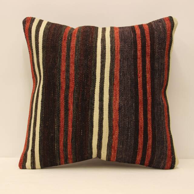 Pillow Covers Any Size Home Decor Decorative Cover Designer Red 18x18 Coral Kilim Lumbar Pillow 4Kbf-338 - image 1