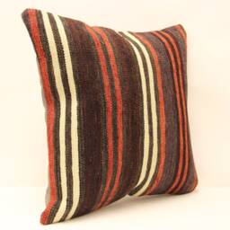 Pillow Covers Any Size Home Decor Decorative Cover Designer Red 18x18 Coral Kilim Lumbar Pillow 4Kbf-338 - thumbnail 2