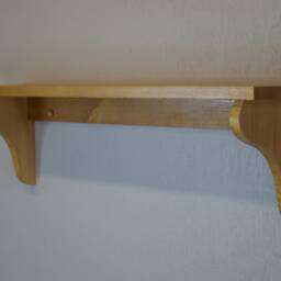 Wall Shelf 15cm Deep, Wooden Bookshelf, Cookery Books, Display Shelves - in Various Widths - thumbnail 3