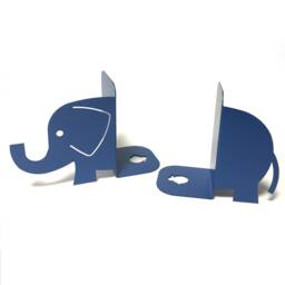 Bookends Elephant Shape, Ideal Idea For Organize Shelf & Library, School, Play Room, Design Elephant - thumbnail 3