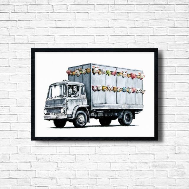 Banksy Sirens Of The Lambs Print Urban Graffiti Wall Art - image 1