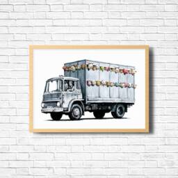 Banksy Sirens Of The Lambs Print Urban Graffiti Wall Art - thumbnail 2