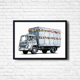 Banksy Sirens Of The Lambs Print Urban Graffiti Wall Art - thumbnail 1