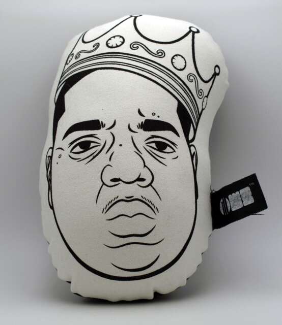 Biggie Hip Hop Throw Pillow Illow Notorious Big Big Papa Decorative Large Rapper Cushion Couch Home Decor 90's Hip Hop - image 1