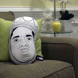 Biggie Hip Hop Throw Pillow Illow Notorious Big Big Papa Decorative Large Rapper Cushion Couch Home Decor 90's Hip Hop - thumbnail 3
