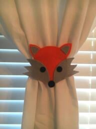 Fox Curtain Tie-Backs - Set Of 2 - thumbnail 1