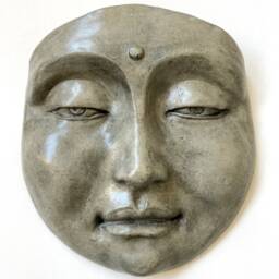 Buddha Zen Face, Healing Wall Sculpture, Handmade Artwork For Home Decor - thumbnail 2