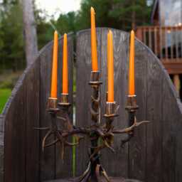 Real Antler Candle Holder For Rustic Home - thumbnail 2