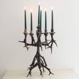 Real Antler Candle Holder For Rustic Home - thumbnail 3